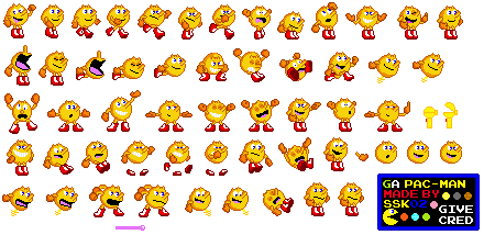 Pacster Deviantart Rage Pacster (PMATGA) 16-bit Sprites by SuperStarfy2002 on DeviantArt
