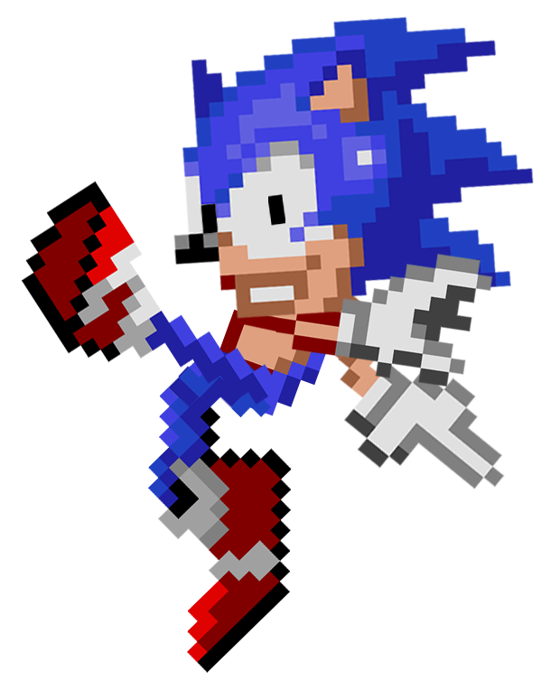 Dorkly sonic sprite rigged Blank Template - Imgflip