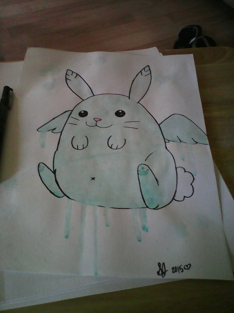 Flying Mint Bunny by 4-29 on DeviantArt