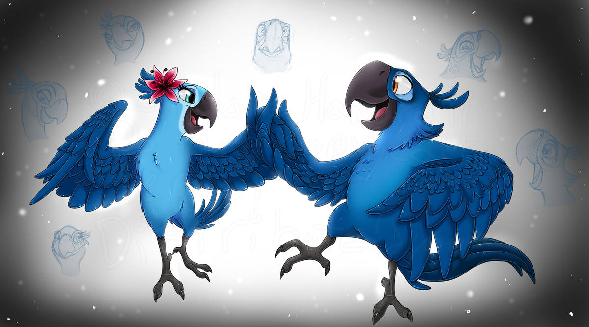 Rio Jewel And Blu By ShaloneSK On DeviantArt rio-jewel-and-blu-by-shalonesk-on-deviantart