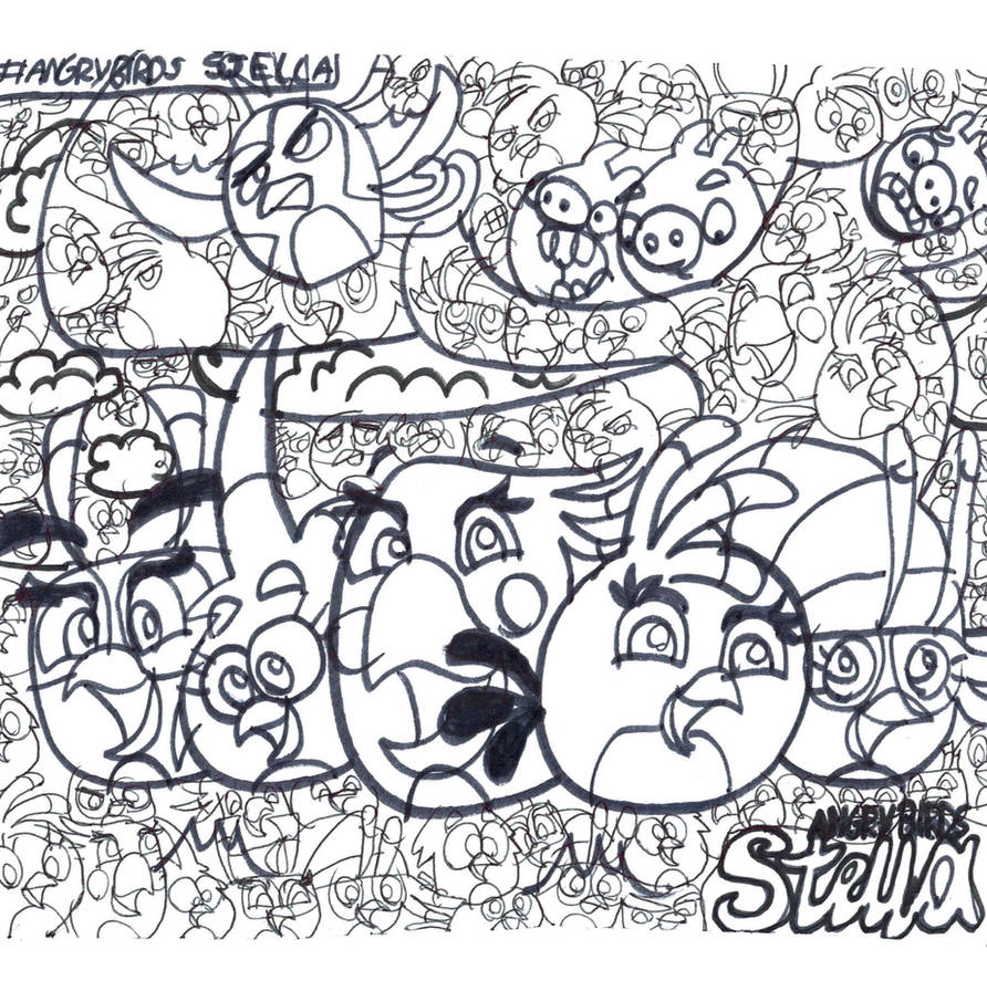 Download Angry Birds Stella Coloring Page 2 by TIFFANYANGRYBIRDS23 ...