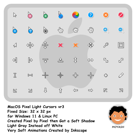 Light Cursor MacOS Pixel Light Cursors by MOYASH77 on DeviantArt