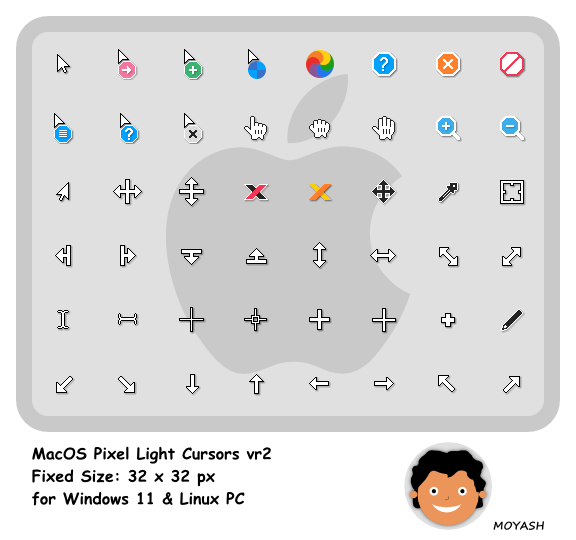 Light Cursor MacOS Pixel Light Cursors by MOYASH77 on DeviantArt