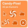 Candy Pixel Orange Cursor