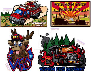 $75 Commission - Vernon Fire District Stickers