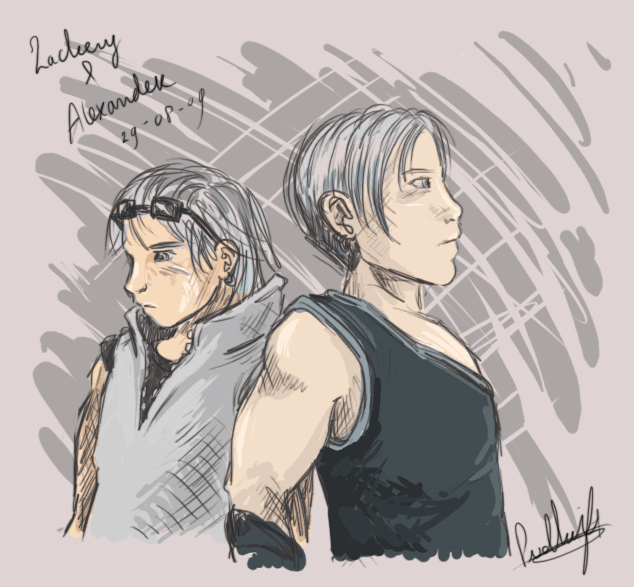 Zack and Alex tablet by stardrop