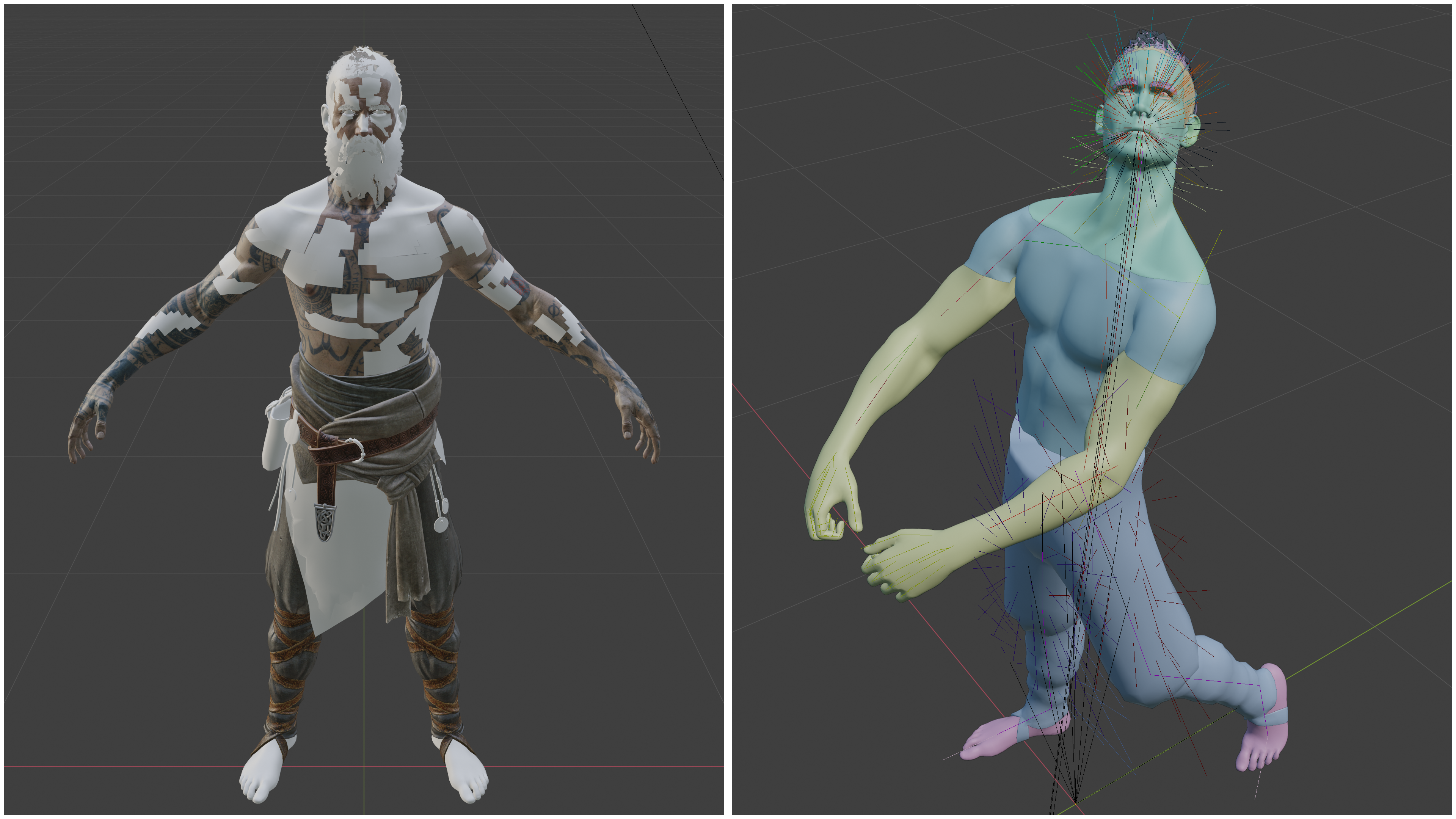 God of War 3 Animation + 3D models + Texture Full Collection 