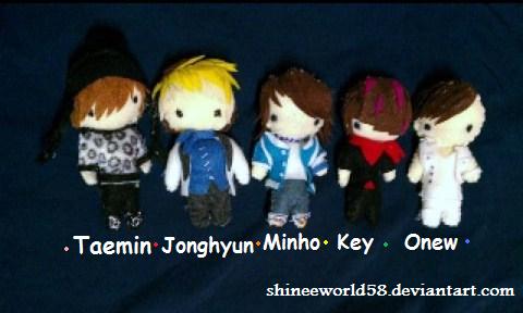 Shinee plushies