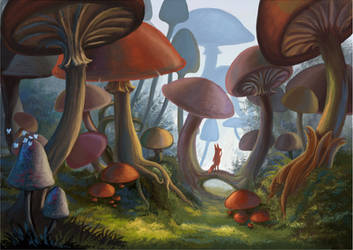 Kito in the Mushroom Forest