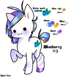 My OC Pony: Blueberry :3