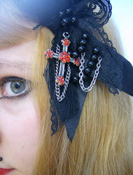 Gothic Lolita hairpiece