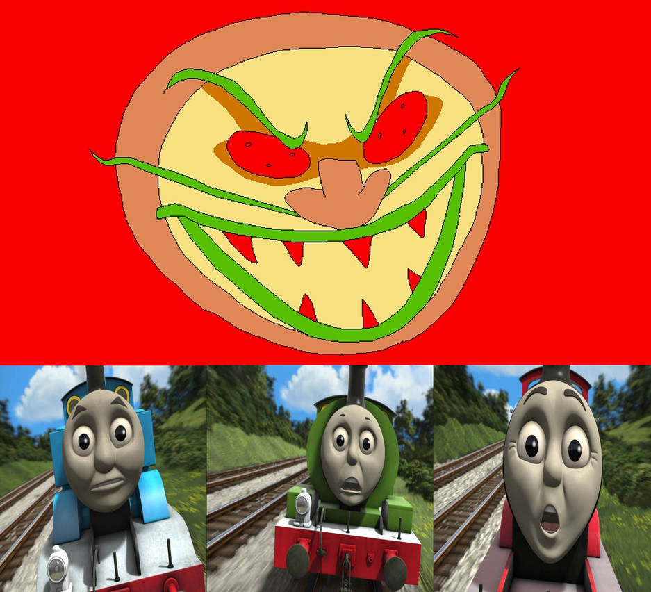 Thomas Percy And James Scared Pizza Face by CupheadxXxBendy123 on ...