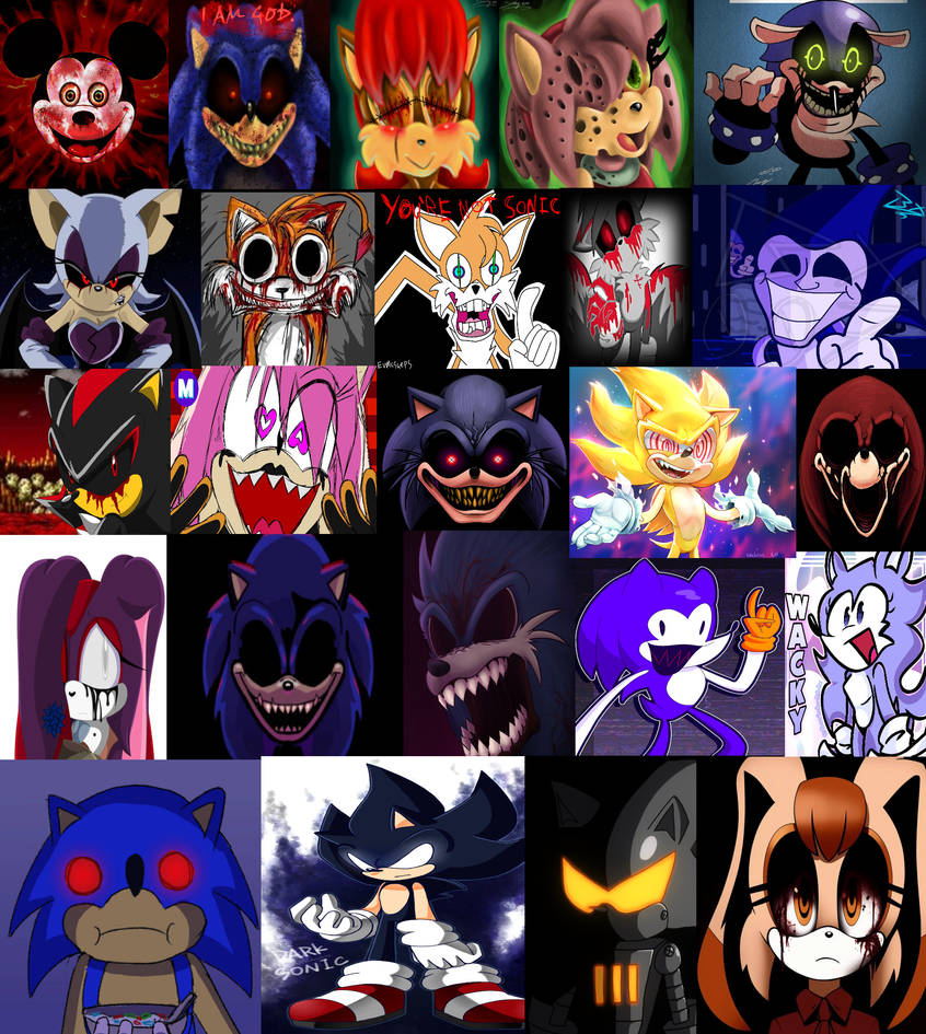 Sonic Exe Characters With Suicide Mouse by CupheadxXxBendy123 on DeviantArt