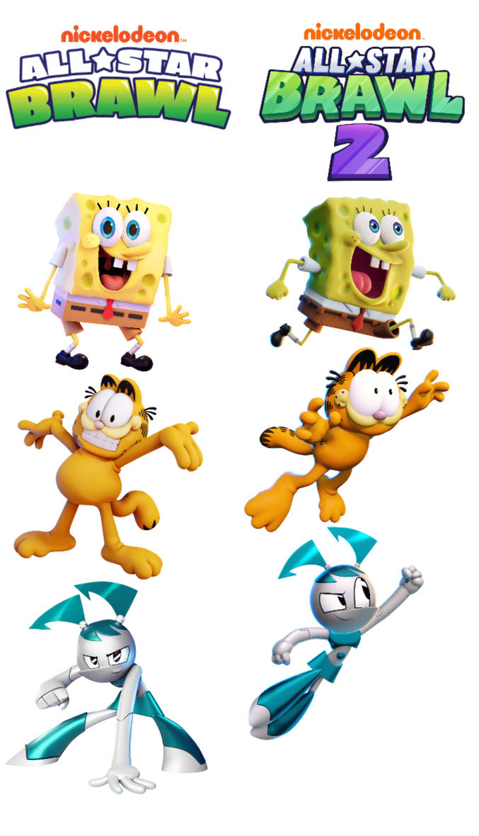 Spongebob Garfield And Jenny In Nasb 1 And Nasb 2 by CupheadxXxBendy123 ...