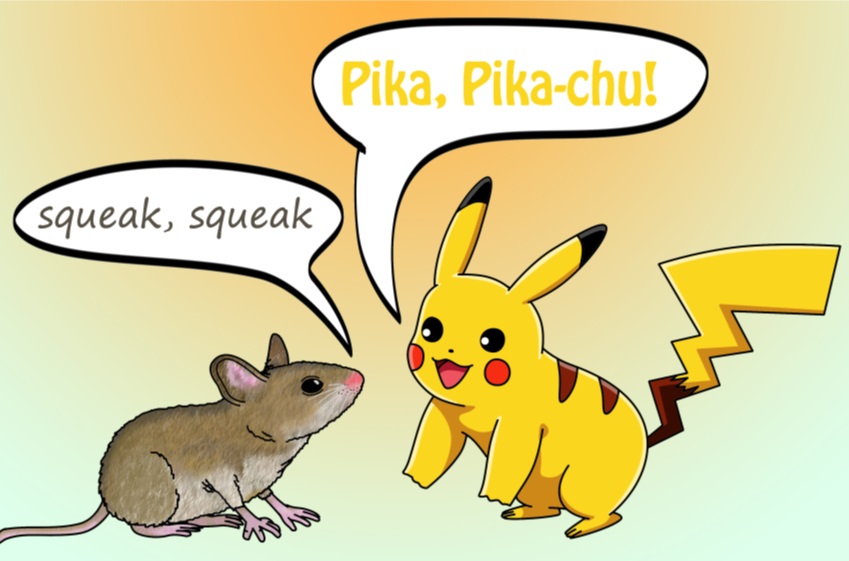 Pikachu and a Mouse by anthey925 on DeviantArt