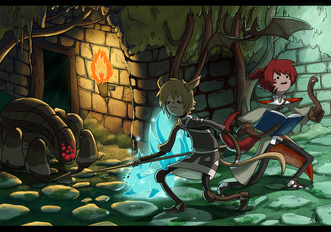 FF14 - Dungeon Time! by kiwii