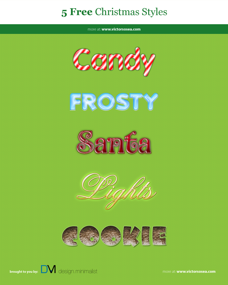 Christmas Styles Free PSD