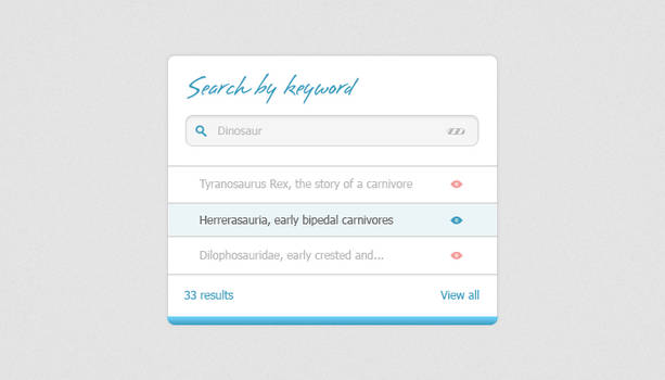 Search Box with autocomplete Free PSD