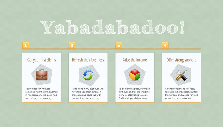 Simple Business Steps Free PSD by victorsosea