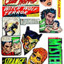 Horror Comics - Digital Collage Sheet
