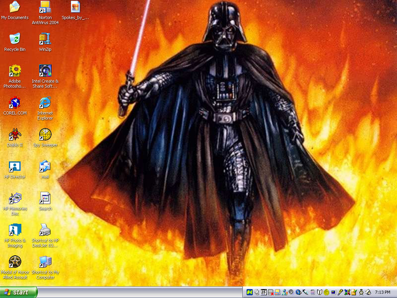 Vader in Flames