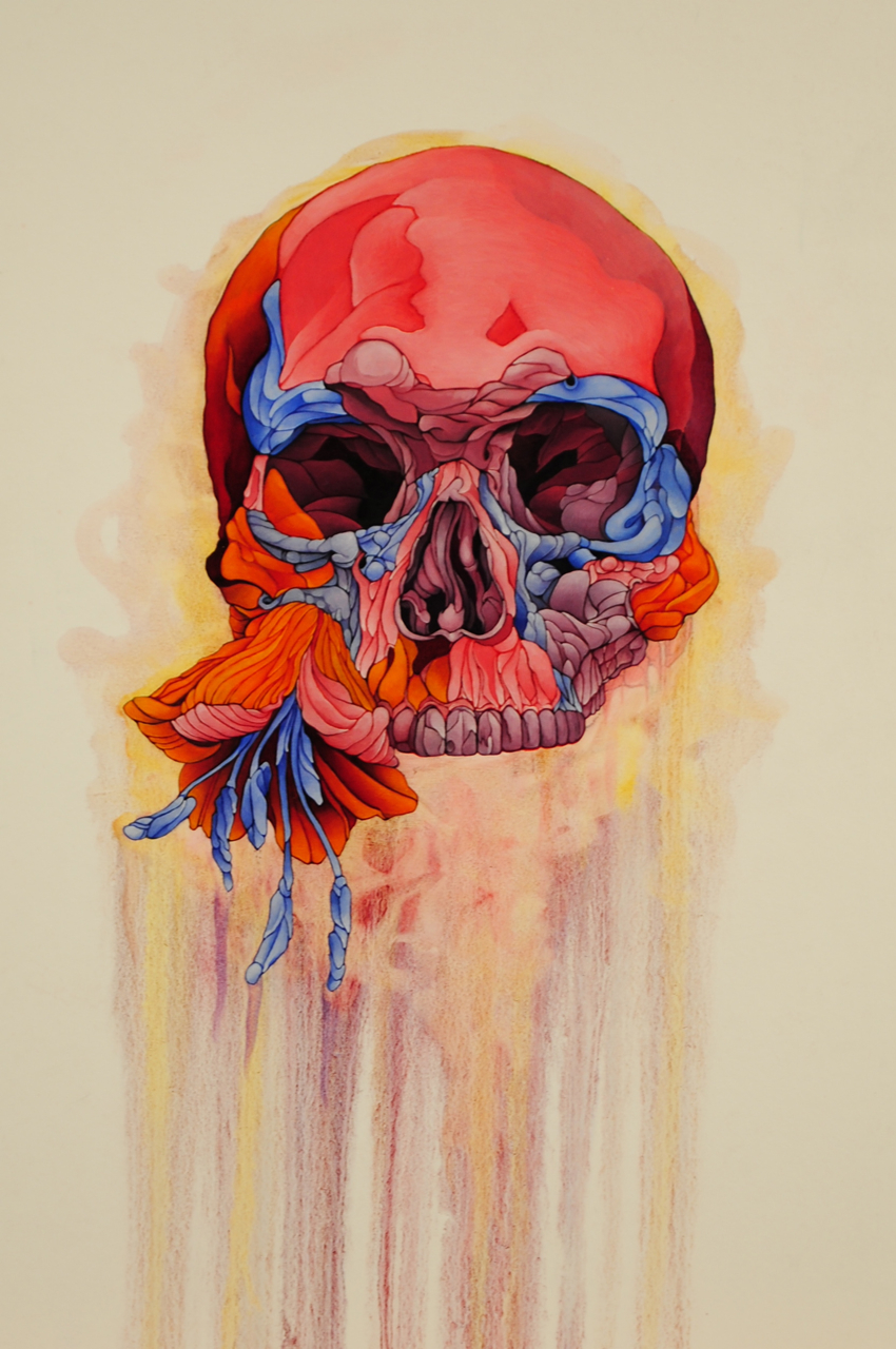 Flower and Skull Study #1