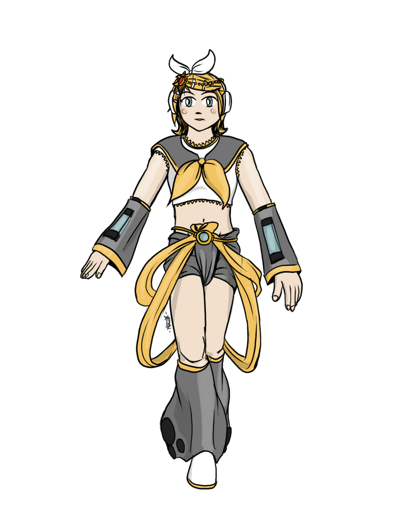 Kagamine Rin India version by VachalenXEON on DeviantArt