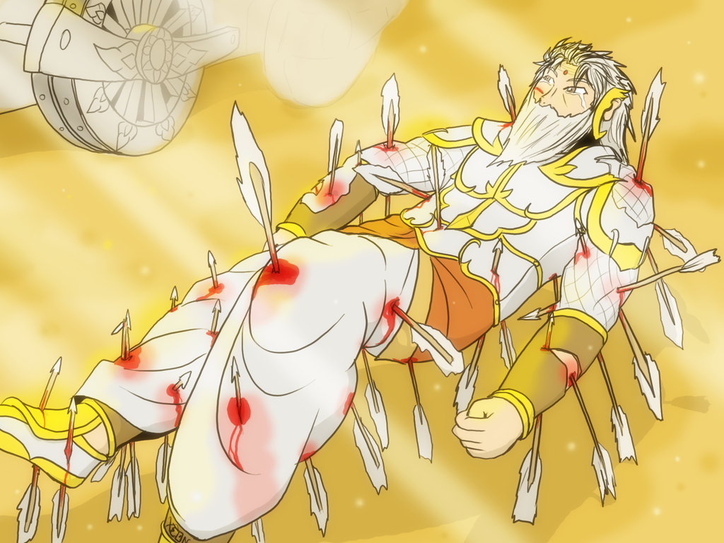 Bheeshma Raining Arrows Bhishma - The arrows bed by VachalenXEON on DeviantArt