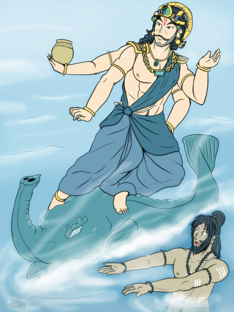 Varundev Varuna Dev - The Irrigater by VachalenXEON on DeviantArt