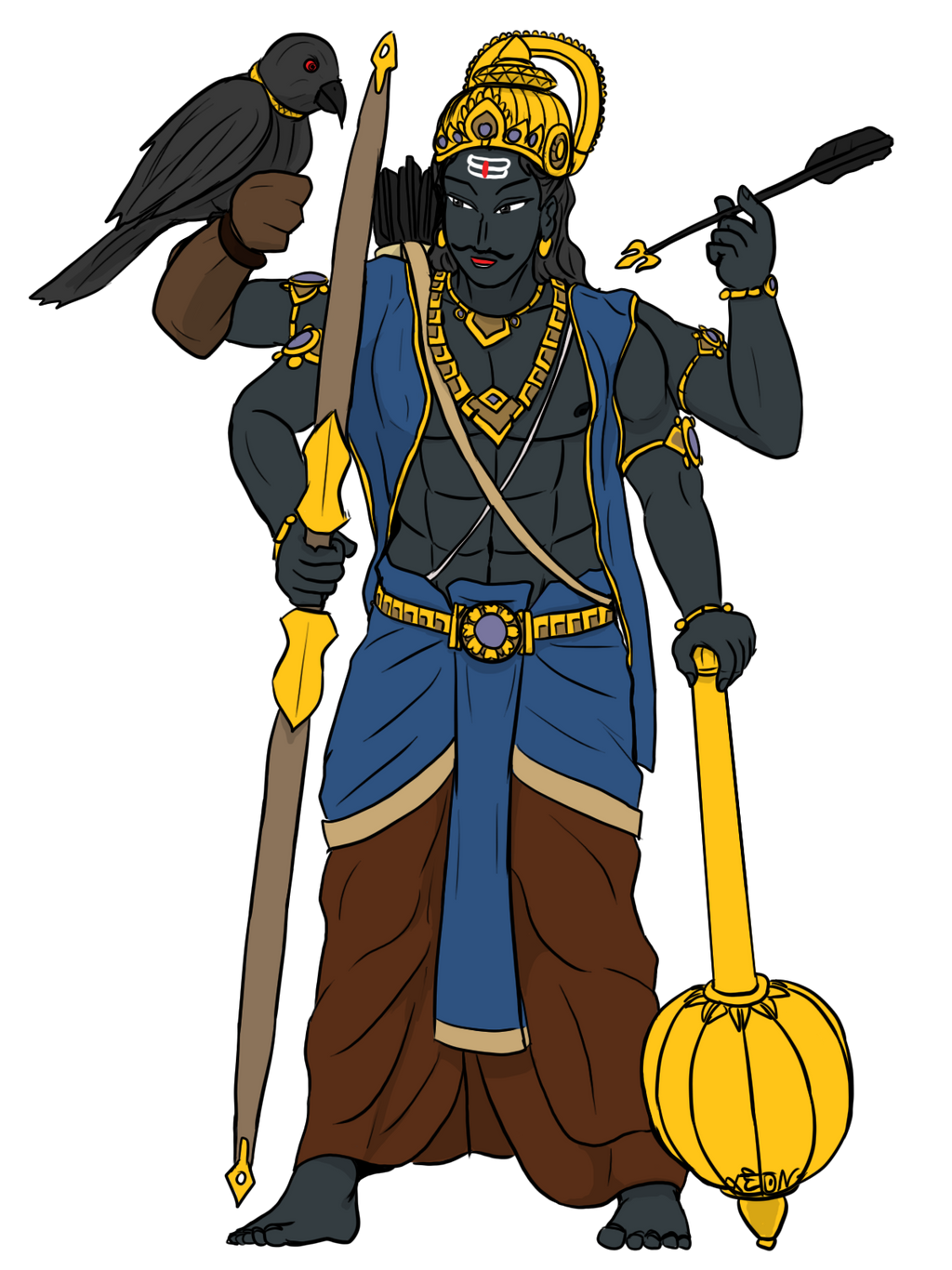 Shani Dev The Hindu Saturn By Vachalenxeon On Deviantart