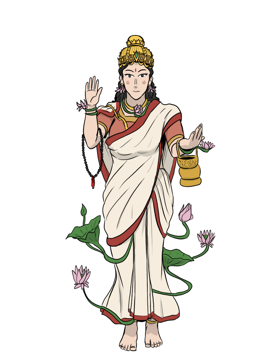 Navdurga - Brahmacharini Devi by VachalenXEON on DeviantArt