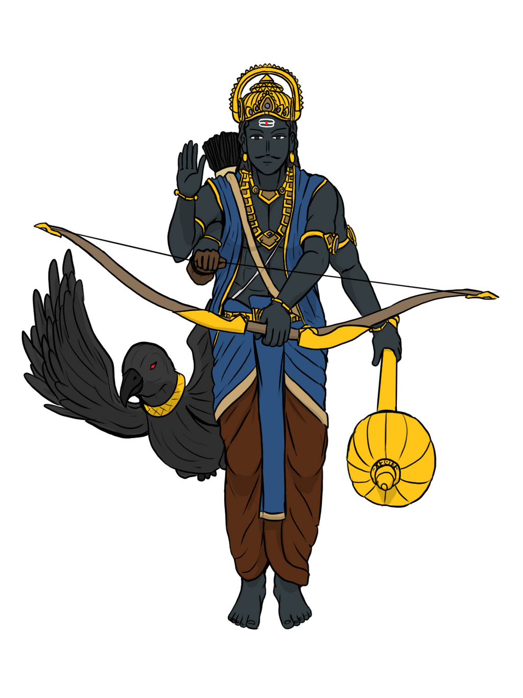 Navgraha Shani Dev By Vachalenxeon On Deviantart