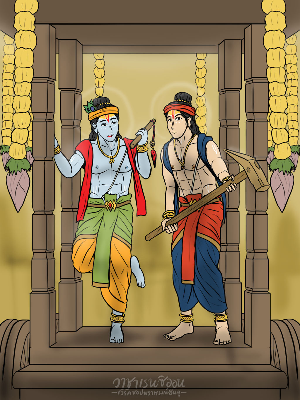 The Vasudev brothers - Rath Yatra by VachalenXEON on DeviantArt