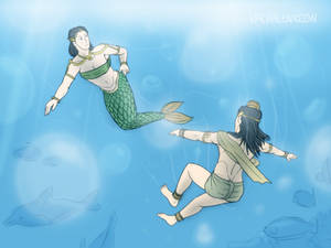 Thai folklore - Mermaid meeting