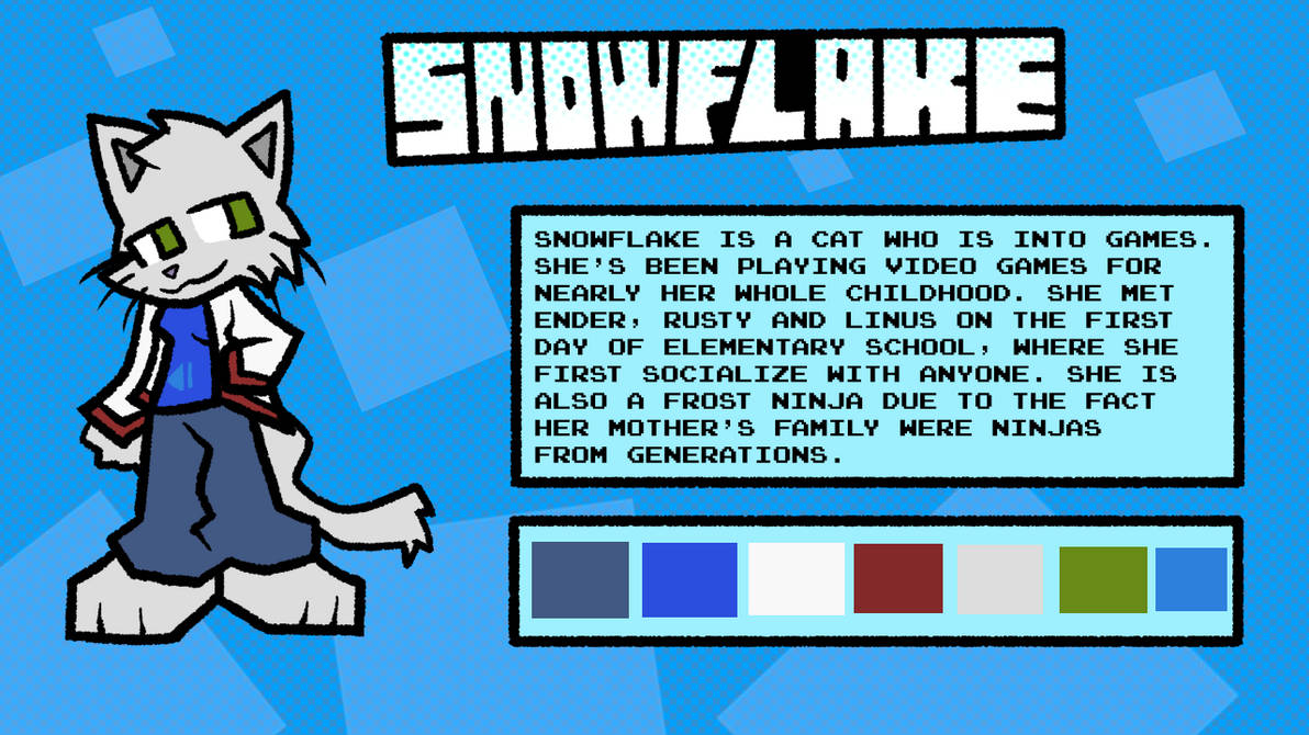 Snowflake Frostblade Reference Sheet by WolfNameEnder on DeviantArt