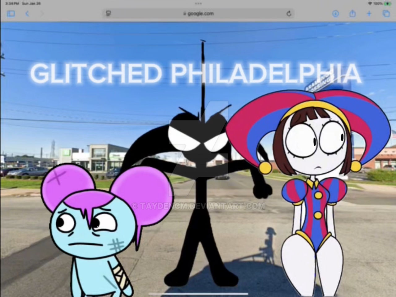 FNF YT takeover: Glitched Philadelphia (Vs Tayden)