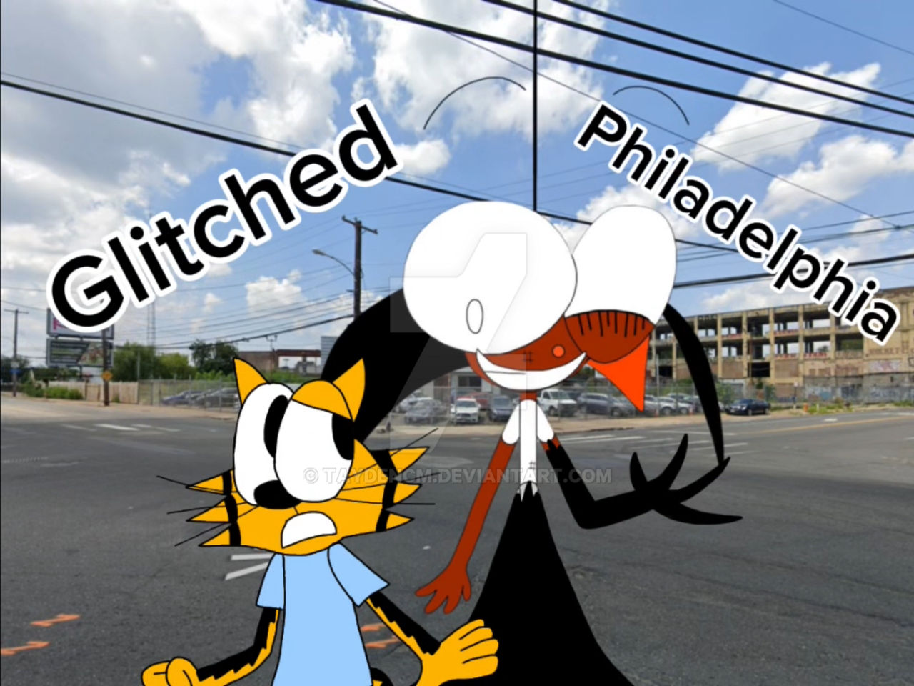 Pibby Glitched Philadelphia@cappysharkyproductions