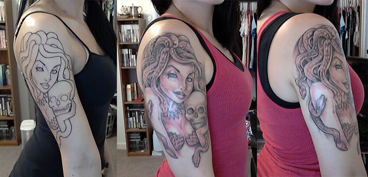 wallpapers Medusa Anime Tattoo medusa tattoo by jenjyart on deviantart