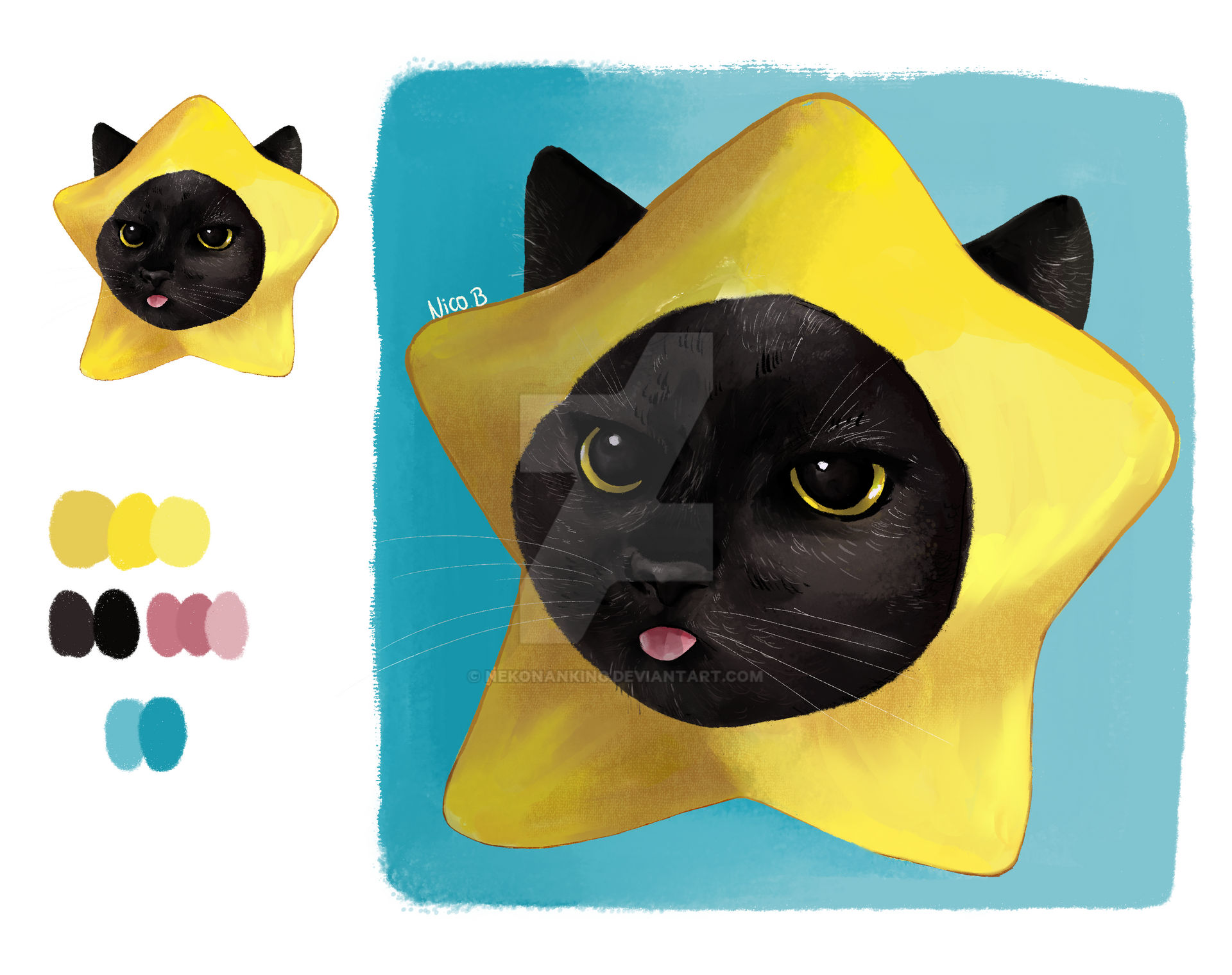 Star Cat Color Starcat by Nekonanking on DeviantArt