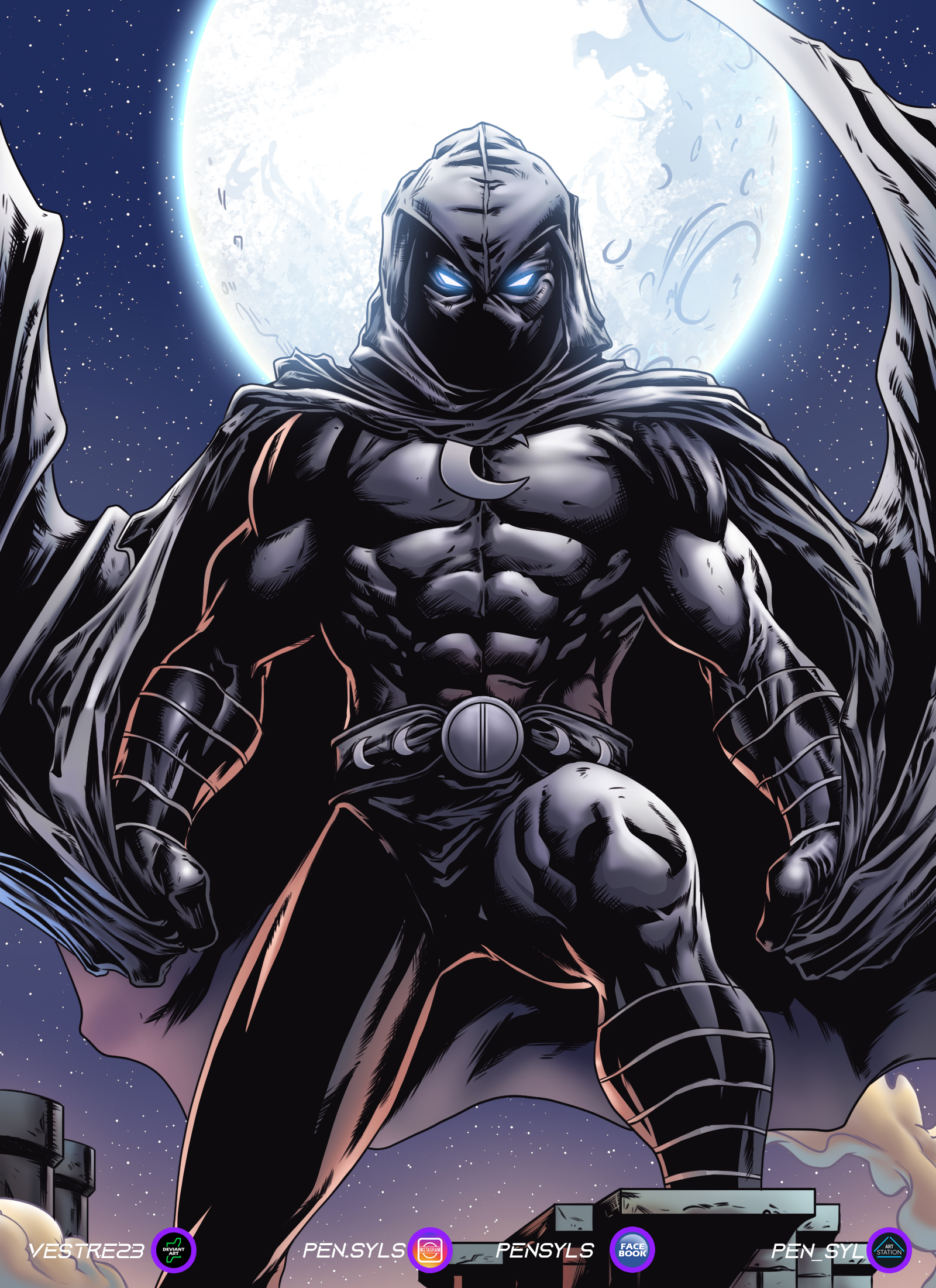 Moon Knight by Pen-Syls on DeviantArt