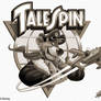 Talespin Logo Black and White