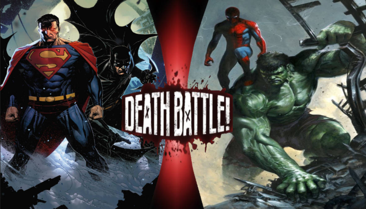Superman and Batman vs Spider-Man and Hulk by virtualisbad on DeviantArt