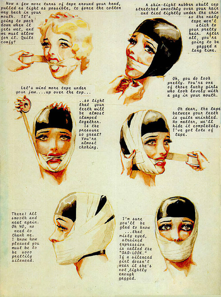 A John Willie Depiction Of A Damsel Being Gagged By AsexualBondage On a-john-willie-depiction-of-a-damsel-being-gagged-by-asexualbondage-on