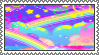 rainbow . f2u stamp