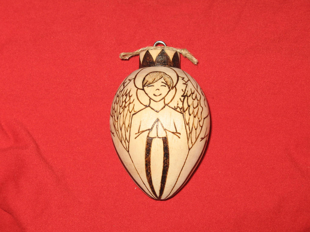 Commission:  Angel Ornament 1