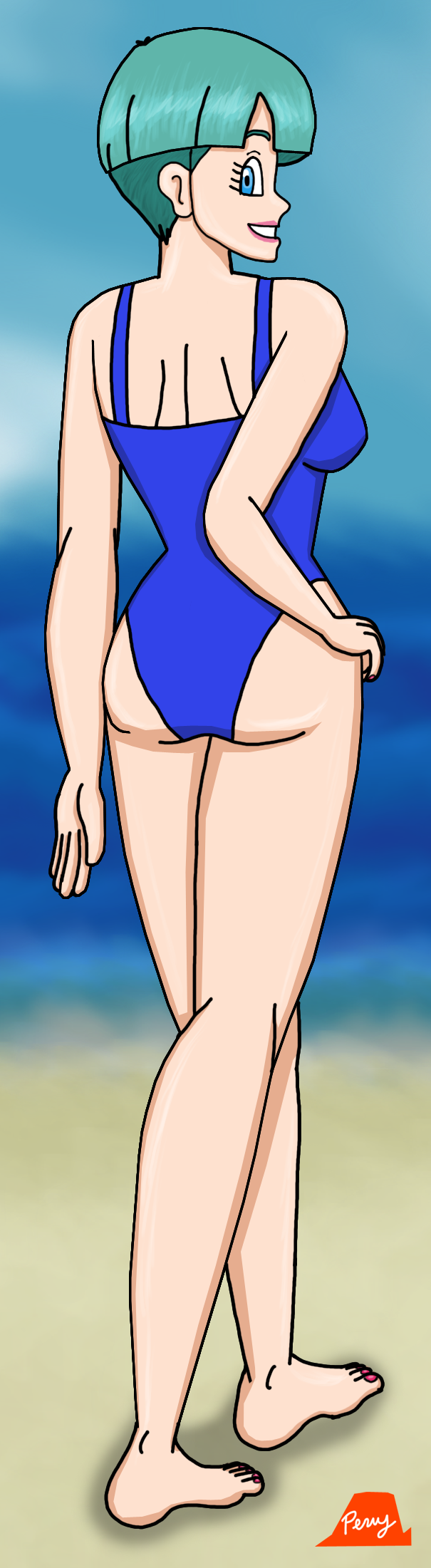 Bulma Pool Summer Bulma by PerryWhite on DeviantArt