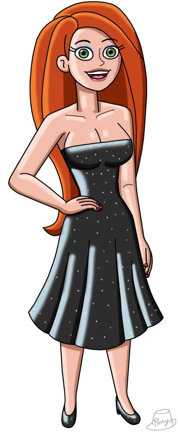 kim possible black dress Elegant Kim" Sticker by Migi-Desu