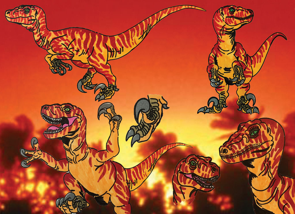 JP Novel Raptor sketches by AnimatedAtheist009 on DeviantArt