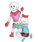 Pagedoll Late skelebros by MuskyCat90