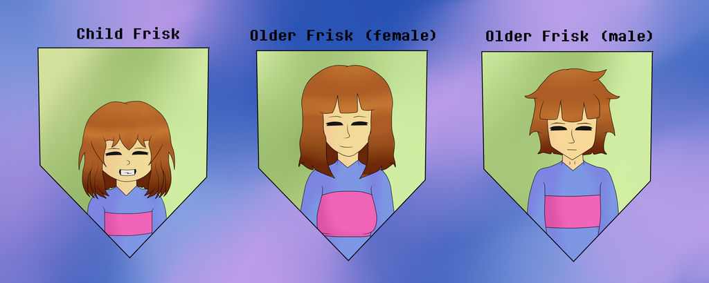 Frisk Example Types of Frisk by MuskyCat90 on DeviantArt